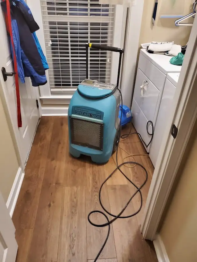 Commercial dehumidifier deployed for Flood Damage Cleanup in Claremore