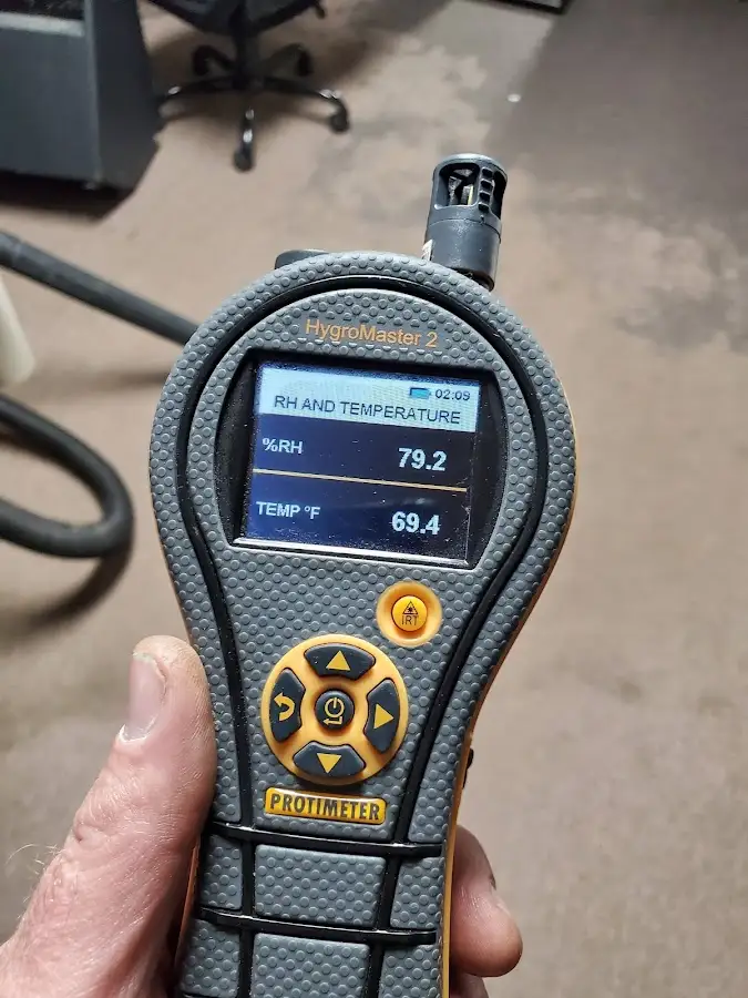 Moisture meter humidity assessment for Mold Remediation & Removal in Claremore