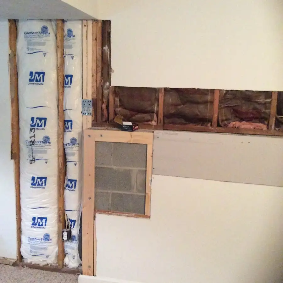 Wall insulation replacement during Structural Drying in Claremore